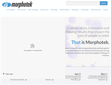 Tablet Screenshot of morphotek.com